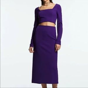 ZARA Two Piece Skirt Set-Top (L) Skirt (M)